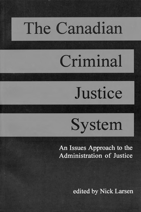 Cover image for book The Canadian Criminal Justice System