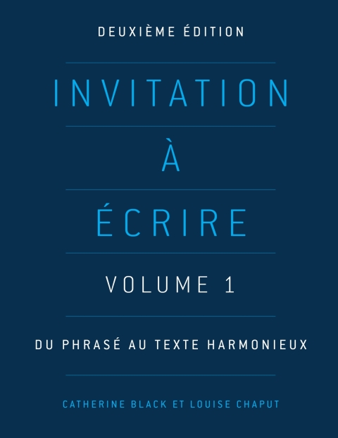 Cover image for book Invitation à écrire, Volume 1
