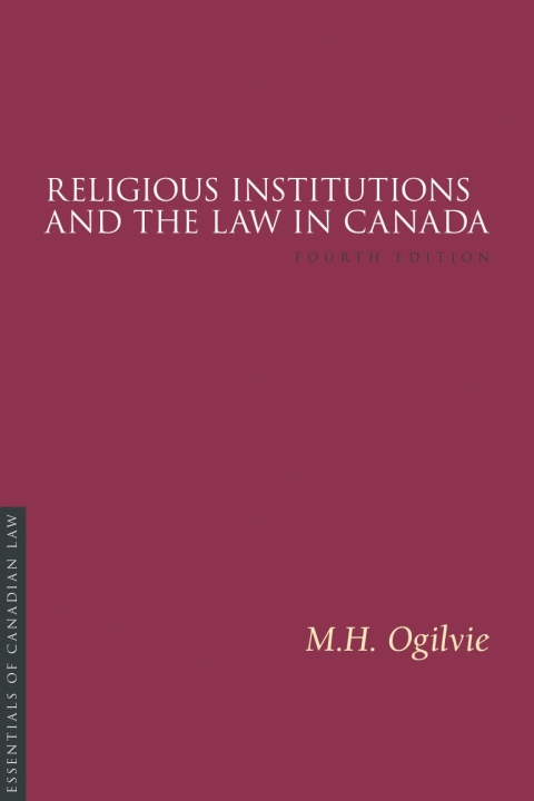Cover image for book Religious Institutions and the Law in Canada
