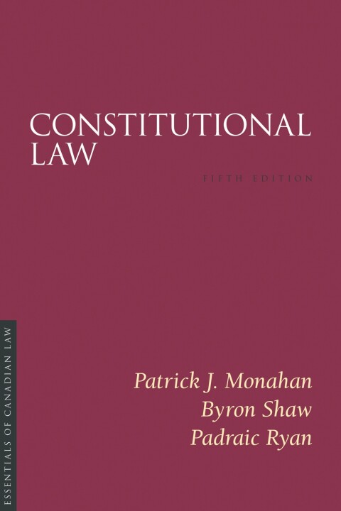 Cover image for book Constitutional Law