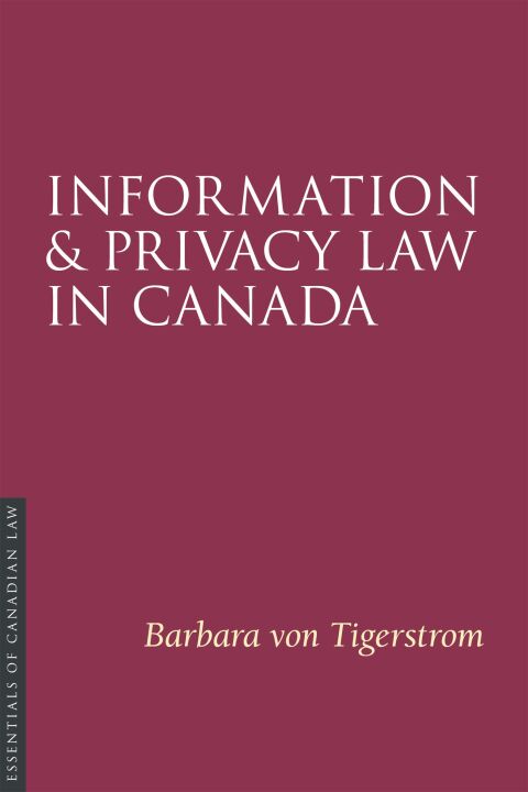Cover image for book Information and Privacy Law in Canada