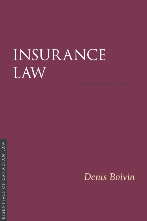 Cover image for book Insurance Law, Second Edition