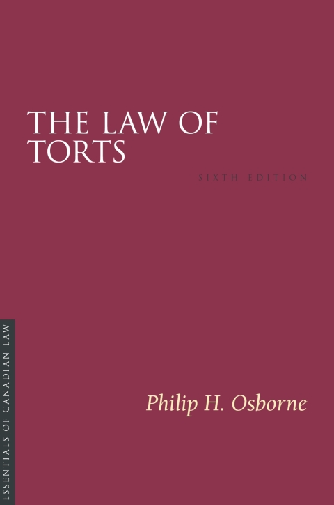 Cover image for book The Law of Torts, 6/e