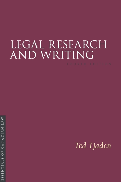Cover image for book Legal Research and Writing, 4/e