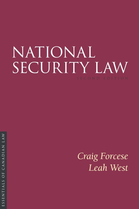 Cover image for book National Security Law, 2/e