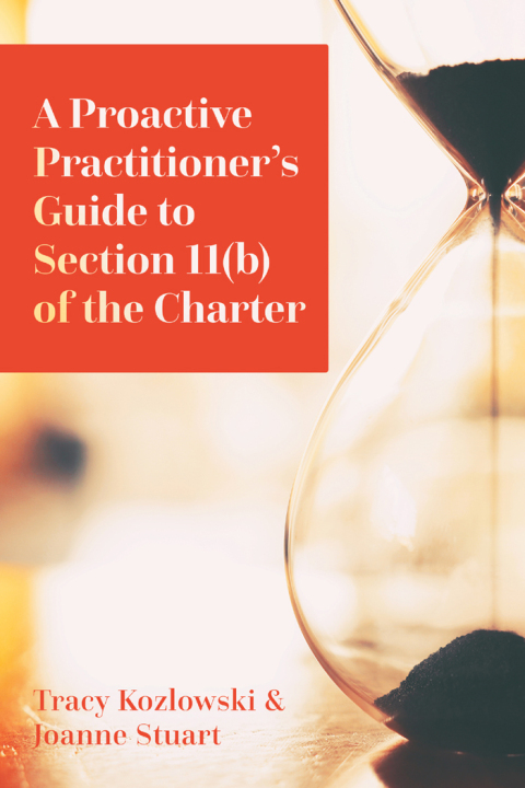 Cover image for book A Proactive Practitioner’s Guide to Section 11(b) of the Charter
