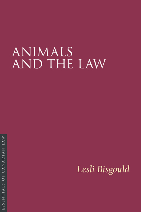 Cover image for book Animals and the Law