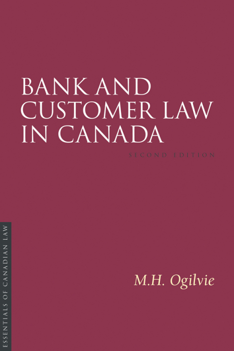 Cover image for book Bank and Customer Law in Canada, Second Edition