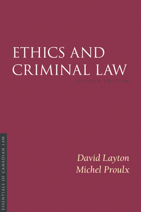 Cover image for book Ethics and Criminal Law, Second Edition
