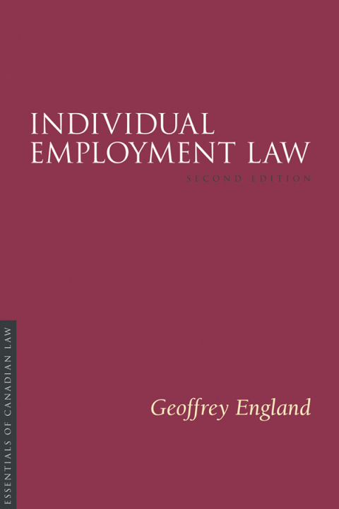 Cover image for book Individual Employment Law, Second Edition