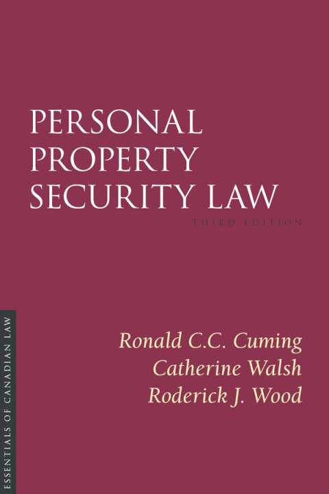 Cover image for book Personal Property Security Law, Third Edition
