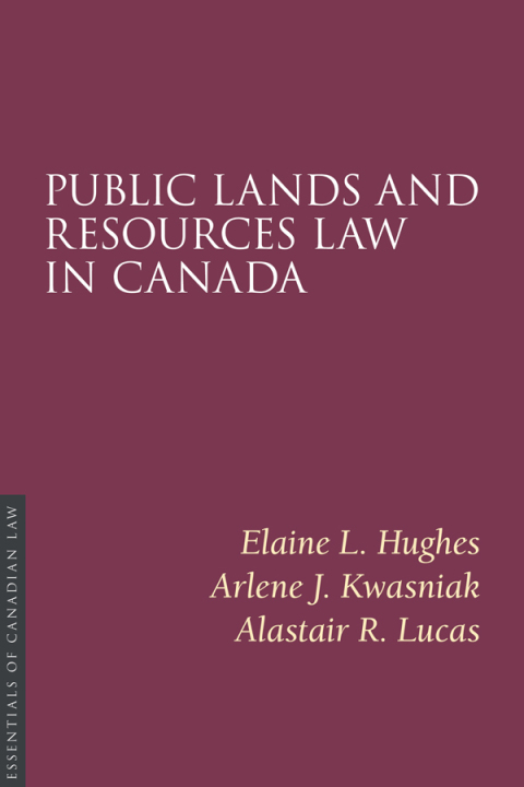 Cover image for book Public Lands and Resources Law in Canada