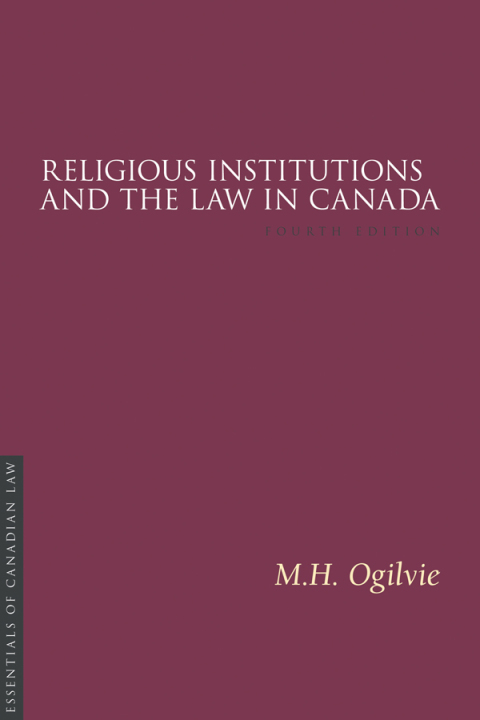 Cover image for book Religious Institutions and the Law in Canada