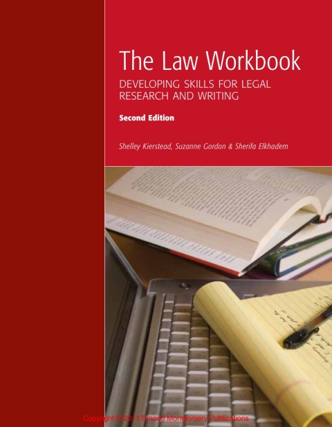 Cover image for book The Law Workbook: Developing Skills for Legal Research and Writing