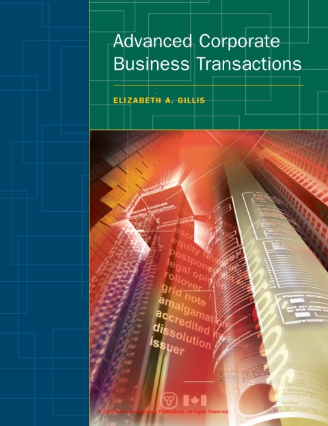 Cover image for book Advanced Corporate Business Transactions