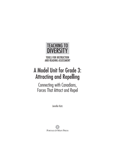 Cover image for book A Model Unit For Grade 3: Attracting and Repelling