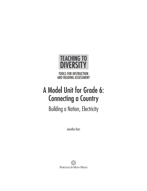 Cover image for book A Model Unit For Grade 6: Connecting a Country