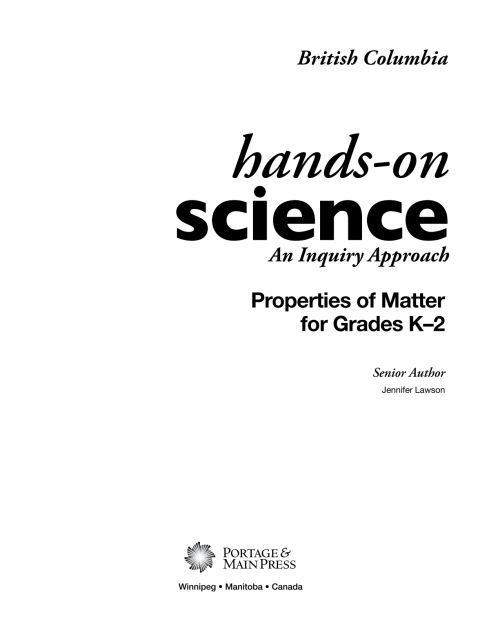 Cover image for book Properties of Matter for Grades K-2