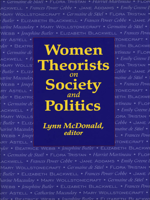 Cover image for book Women Theorists on Society and Politics