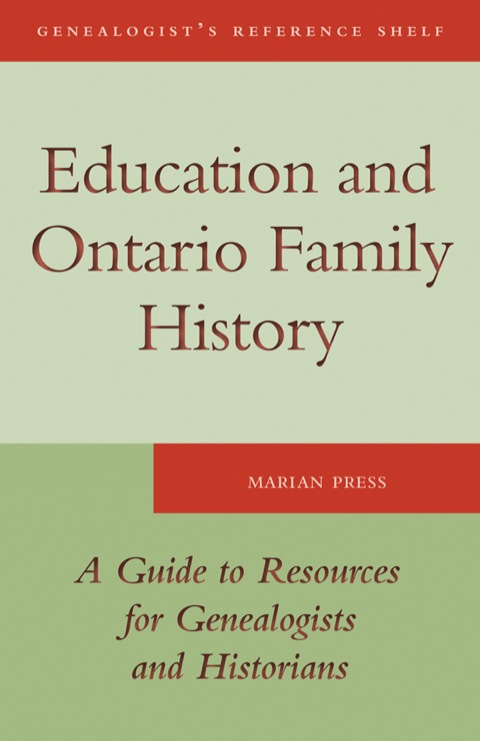 Cover image for book Education and Ontario Family History
