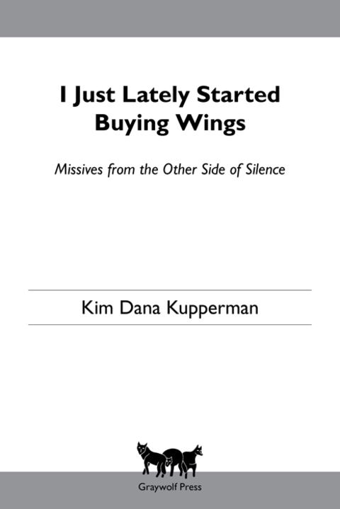 Cover image for book I Just Lately Started Buying Wings