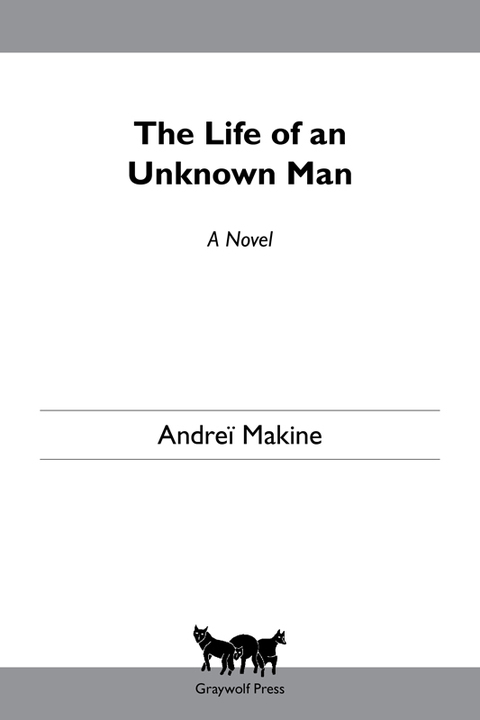 Cover image for book The Life of an Unknown Man