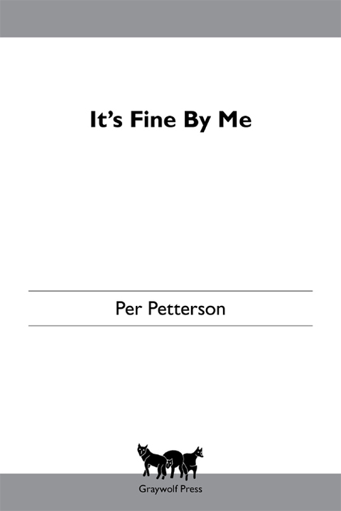 Cover image for book It's Fine By Me