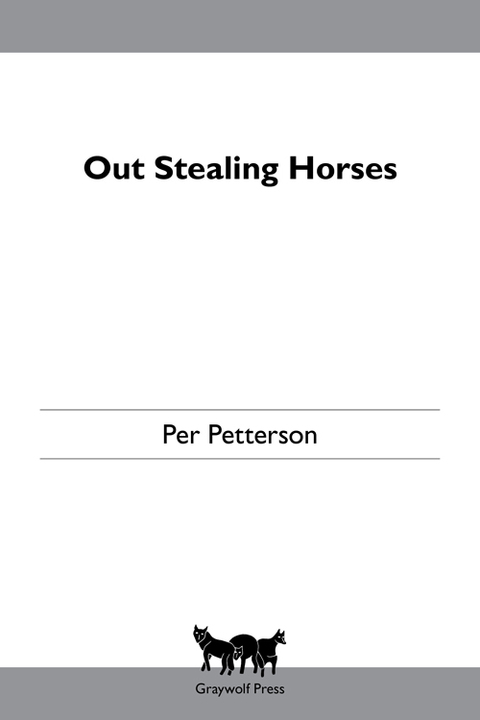 Cover image for book Out Stealing Horses