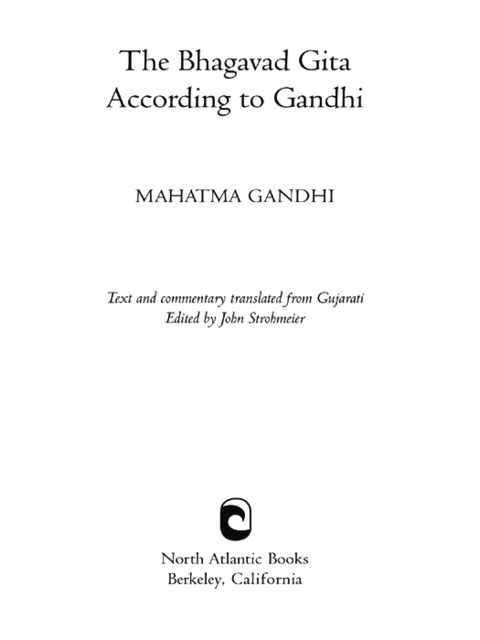Cover image for book The Bhagavad Gita According to Gandhi