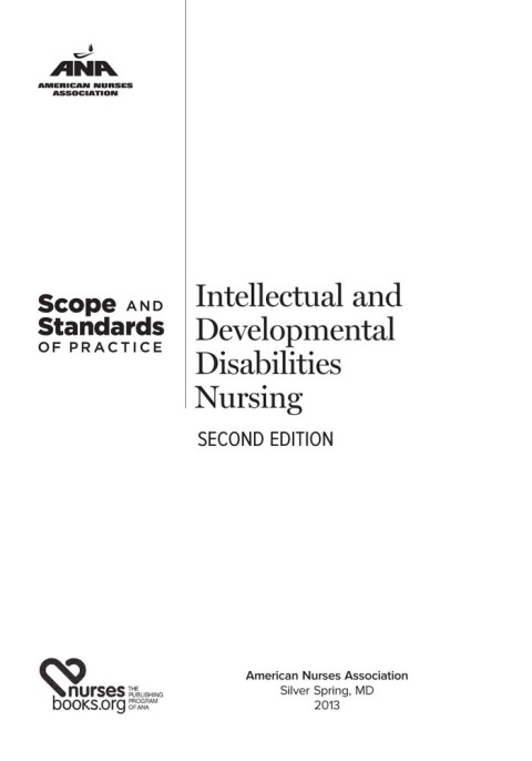 Cover image for book Intellectual and Developmental Disabilities Nursing