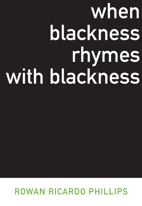 Cover image for book When Blackness Rhymes with Blackness