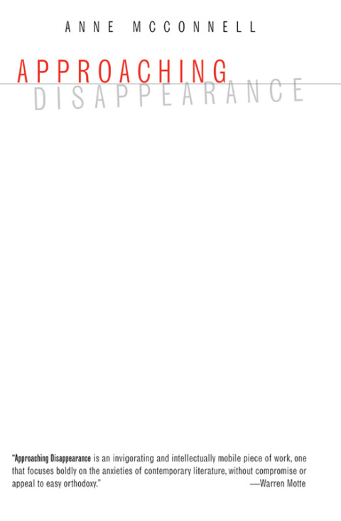 Cover image for book Approaching Disappearance