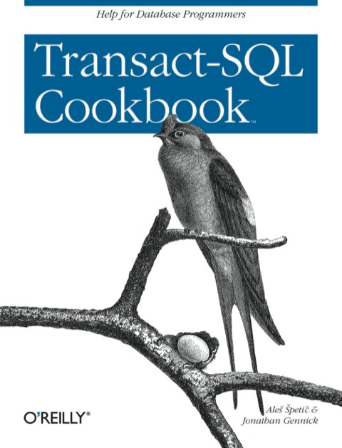 Cover image for book Transact-SQL Cookbook