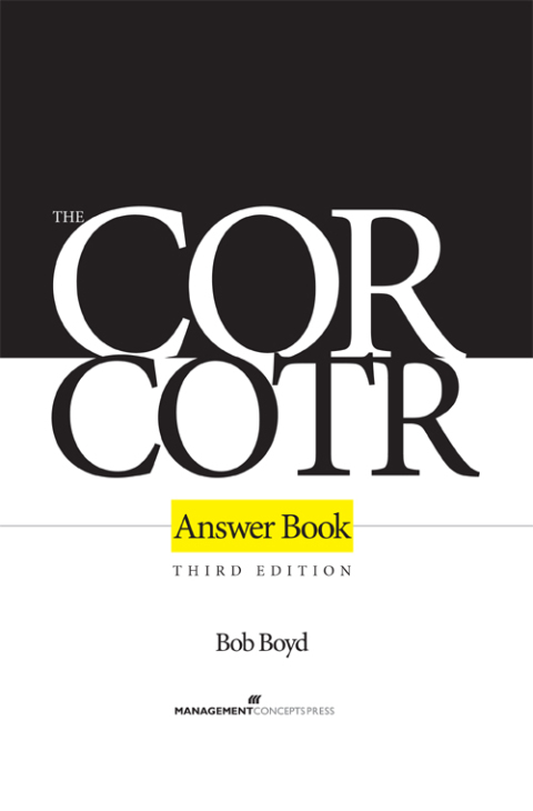Cover image for book The COR/COTR Answer Book
