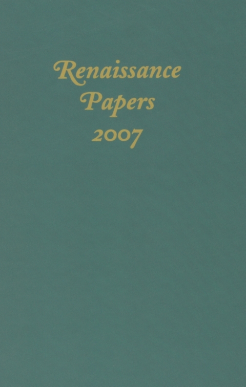Cover image for book Renaissance Papers 2007