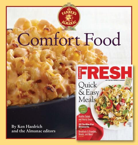 Cover image for book The Old Farmer's Almanac Comfort Food & Cooking Fresh Bookazine