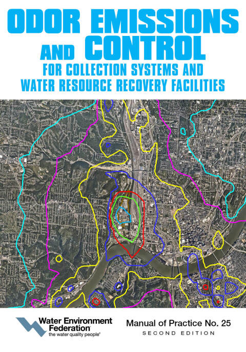 Cover image for book Odor Emissions and Control for Collections Systems and Water Resource Recovery Facilities