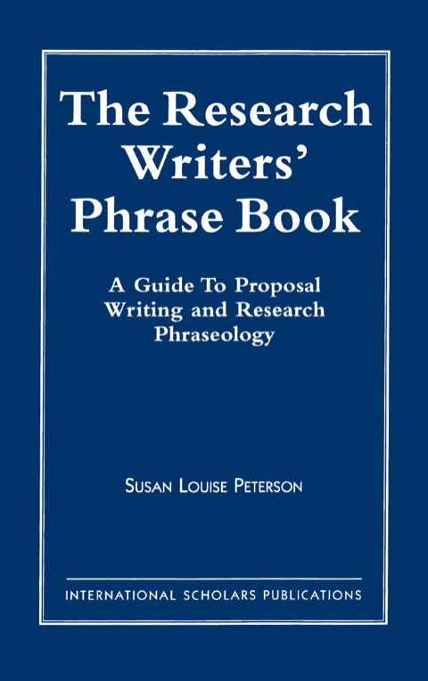 Cover image for book The Research Writer's Phrase Book