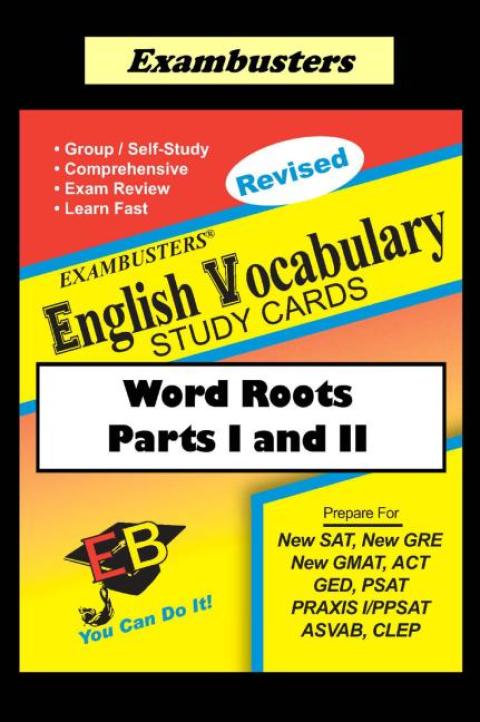 Cover image for book Exambusters English Vocabulary Study Cards: Word Roots Parts I and II