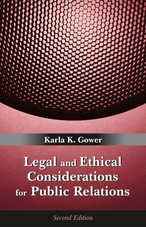 Cover image for book Legal and Ethical Considerations for Public Relations