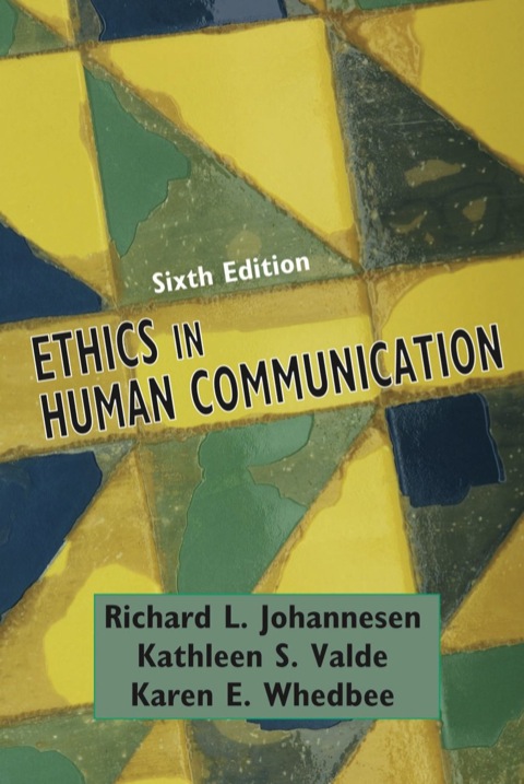 Cover image for book Ethics in Human Communication