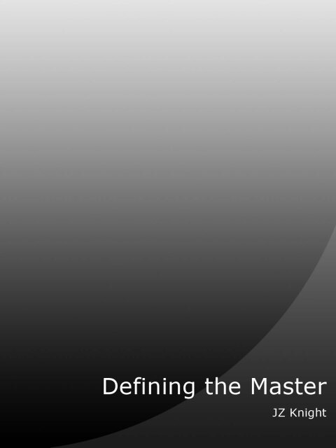 Cover image for book Defining the Master