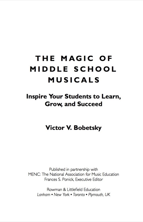 Cover image for book The Magic of Middle School Musicals