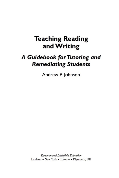Teaching Reading and Writing A Guidebook for Tutoring and Remediating Students