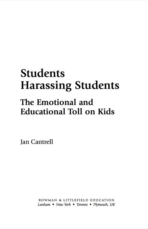 Cover image for book Students Harassing Students
