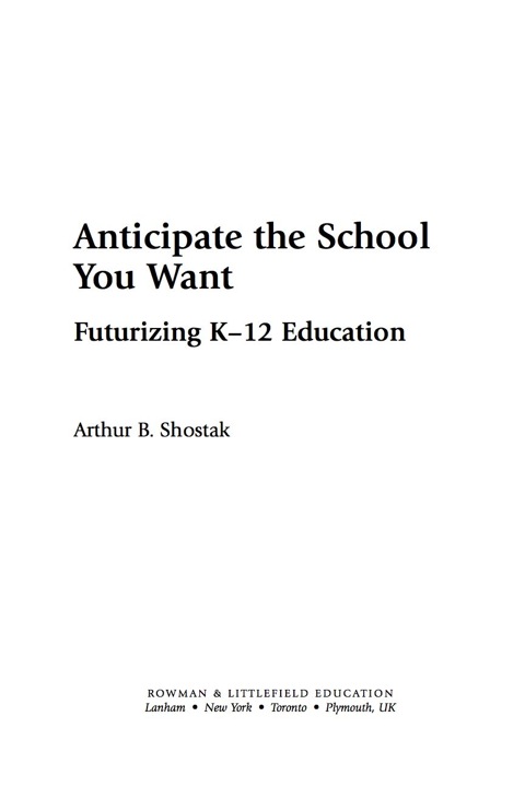 Cover image for book Anticipate the School You Want