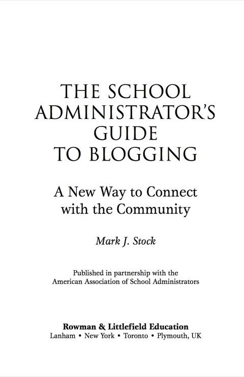 Cover image for book The School Administrator's Guide to Blogging