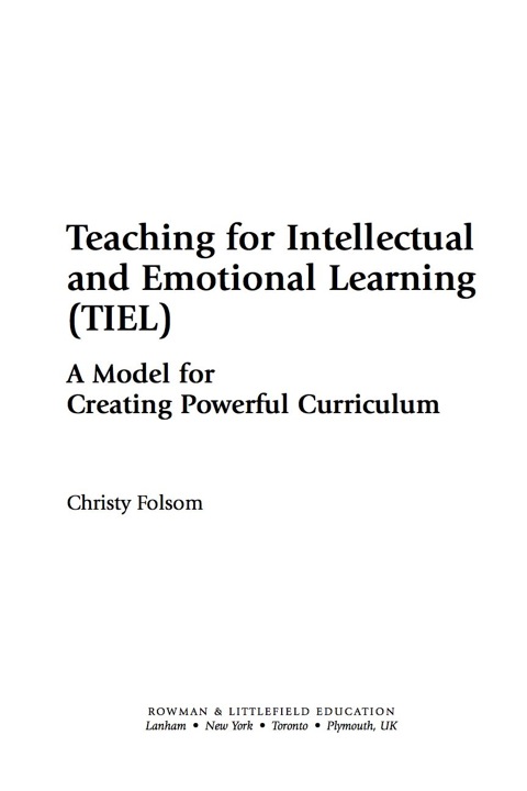 Cover image for book Teaching for Intellectual and Emotional Learning (TIEL)