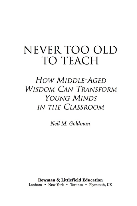 Cover image for book Never Too Old to Teach