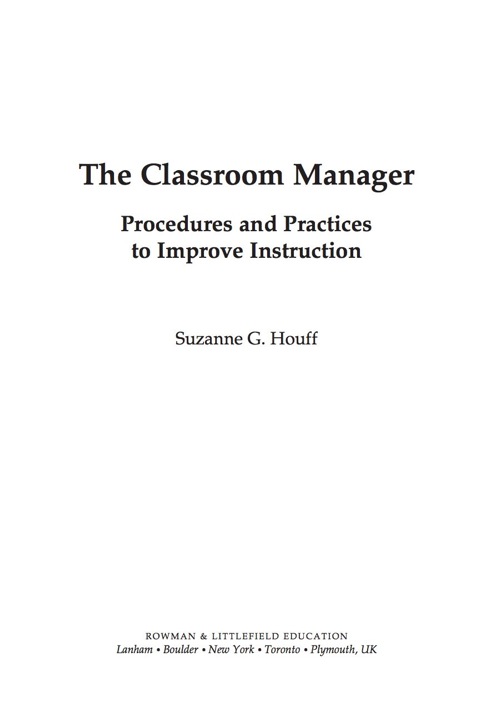 Cover image for book The Classroom Manager